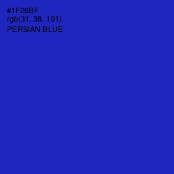 #1F26BF - Persian Blue Color Image