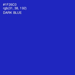 #1F26C0 - Dark Blue Color Image