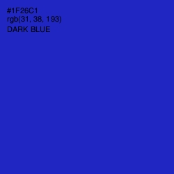 #1F26C1 - Dark Blue Color Image