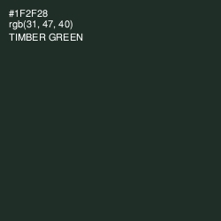 #1F2F28 - Timber Green Color Image