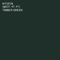 #1F2F29 - Timber Green Color Image