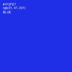 #1F2FE7 - Blue Color Image