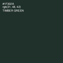 #1F302A - Timber Green Color Image