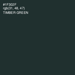 #1F302F - Timber Green Color Image