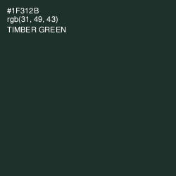 #1F312B - Timber Green Color Image