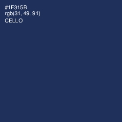 #1F315B - Cello Color Image