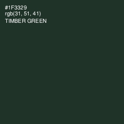#1F3329 - Timber Green Color Image