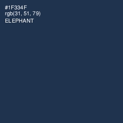 #1F334F - Elephant Color Image