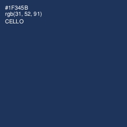 #1F345B - Cello Color Image