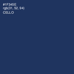 #1F345E - Cello Color Image