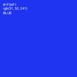 #1F34F1 - Blue Color Image