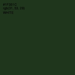 #1F351C - Seaweed Color Image