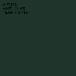 #1F352B - Timber Green Color Image