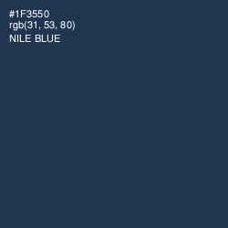 #1F3550 - Nile Blue Color Image
