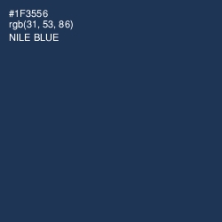 #1F3556 - Nile Blue Color Image