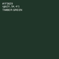 #1F3629 - Timber Green Color Image