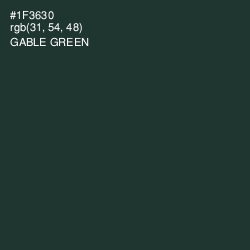 #1F3630 - Gable Green Color Image