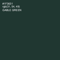 #1F3631 - Gable Green Color Image