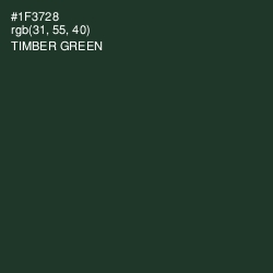 #1F3728 - Timber Green Color Image
