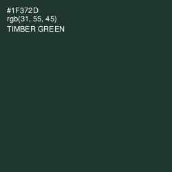 #1F372D - Timber Green Color Image