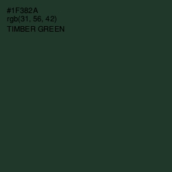 #1F382A - Timber Green Color Image