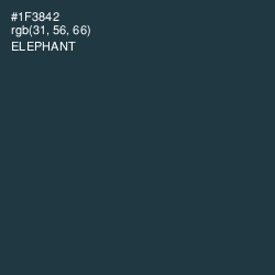 #1F3842 - Elephant Color Image