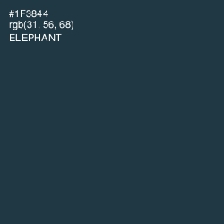 #1F3844 - Elephant Color Image