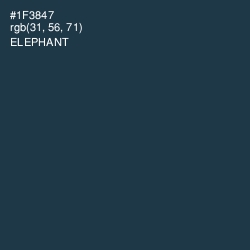 #1F3847 - Elephant Color Image