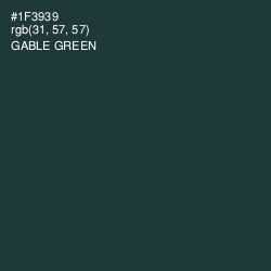 #1F3939 - Gable Green Color Image