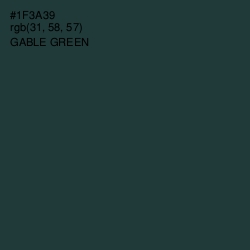 #1F3A39 - Gable Green Color Image