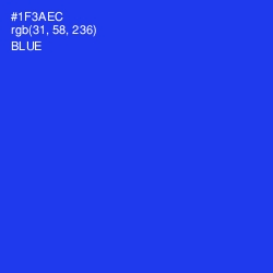 #1F3AEC - Blue Color Image