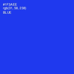 #1F3AEE - Blue Color Image