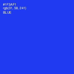 #1F3AF1 - Blue Color Image