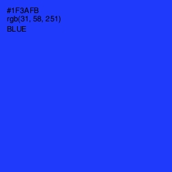 #1F3AFB - Blue Color Image