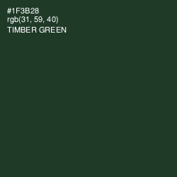 #1F3B28 - Timber Green Color Image