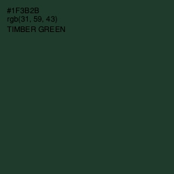 #1F3B2B - Timber Green Color Image