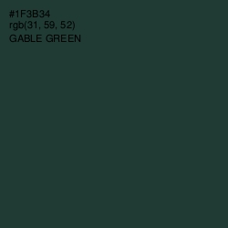 #1F3B34 - Gable Green Color Image