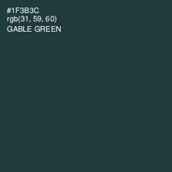 #1F3B3C - Gable Green Color Image