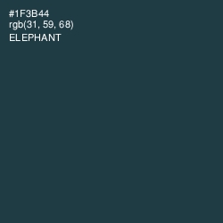 #1F3B44 - Elephant Color Image