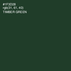 #1F3D28 - Timber Green Color Image