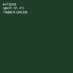 #1F3D29 - Timber Green Color Image