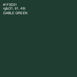 #1F3D31 - Gable Green Color Image