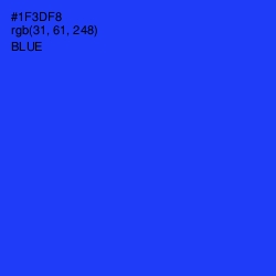 #1F3DF8 - Blue Color Image