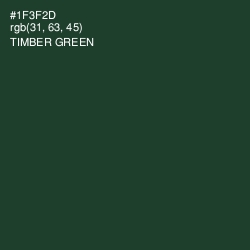 #1F3F2D - Timber Green Color Image