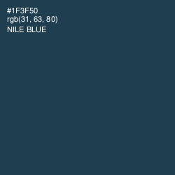 #1F3F50 - Nile Blue Color Image
