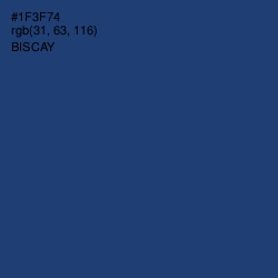 #1F3F74 - Biscay Color Image