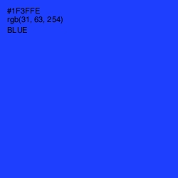 #1F3FFE - Blue Color Image