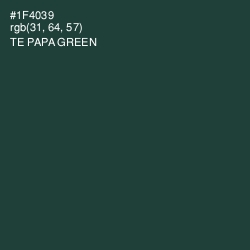 #1F4039 - Te Papa Green Color Image