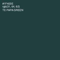 #1F403E - Te Papa Green Color Image