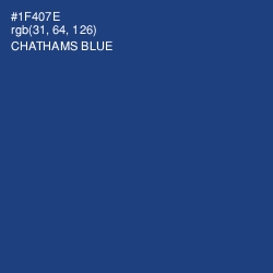 #1F407E - Chathams Blue Color Image